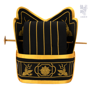 不将不迎梁冠进贤冠男祭祀汉婚成人礼帽子汉服首服出租租赁镜花吟