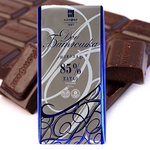 俄罗斯进口 阿斯托利亚纯黑苦巧克力可可含量85%黑巧克力零食特价