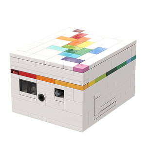 乐高puzzle box积木彩虹路拼图盒解谜彩魔盒创意益智开脑小孩子