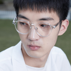 801人付款淘宝2021新款ins小圆形圆框复古眼镜男搞怪潮流抖音平光镜女