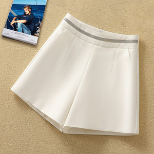 白色西装短裤女款2024新款夏季薄款高腰显瘦a字休闲热裤夏天爆款