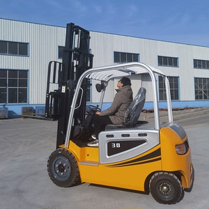 座驾式搬运车厂家直销四轮电动堆高车绿色环保新能源电动叉车