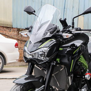 适用于川崎z900加装前挡风pc玻璃前风挡导流罩