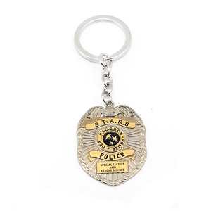卡婊经典生化危机周边浣熊市警徽挂件项链生化3重置版周边钥匙扣