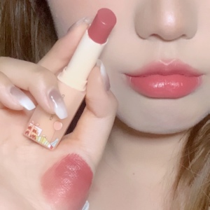 完美自然日记伪素颜精髓甜妹色口红丝绒雾面哑光唇膏显白白桃肉桂