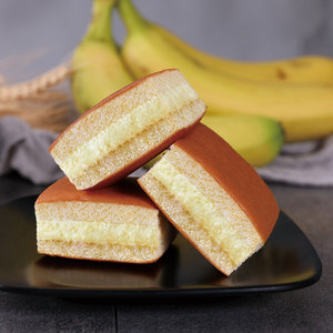 三明治蒸蛋糕面包夹心油炸老式儿时怀旧80后黄油休闲食品零食小吃