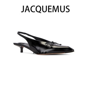 折代JACQUEMUS雅克姆斯 包头凉鞋蝴蝶结尖头低跟猫跟高跟鞋穆勒鞋
