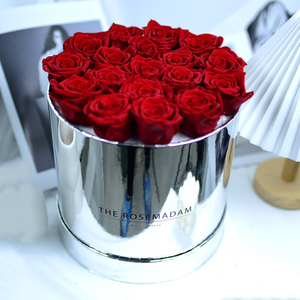 520情人节永生花抱抱桶18朵玫瑰鲜花求婚告白生日高级花束礼物