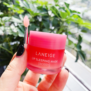 韩国laneige兰芝草莓果冻睡眠唇膜20g淡化唇纹去角质去死皮送唇刷