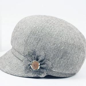 中老年帽子女 春秋天妈妈布帽单帽花朵老人休闲奶奶鸭舌帽