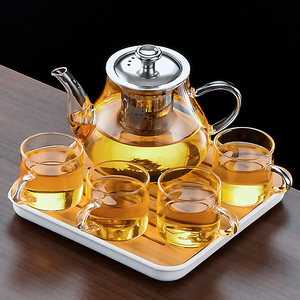玻璃茶具套装2024新款家用透明茶壶泡茶加厚功夫茶杯喝茶日式小套