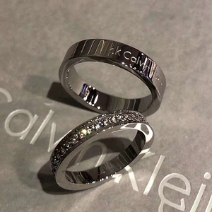 ck戒指情侣对戒满天星情人节礼物轻奢官网专柜正品520