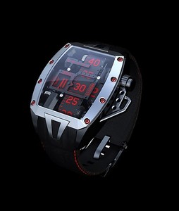 原装德文devon tread 2血腥玛丽奢侈男士机械手表黑不锈钢红皮革