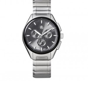 梅赛德斯奔驰mercedes benz男士石英手表iaa-b66953530黑银42mm