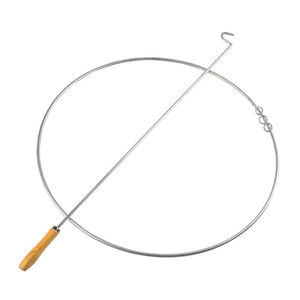 小学生幼儿园专业滚铁环锻炼平衡感滚铁圈室外健身玩具彩色38cm扁