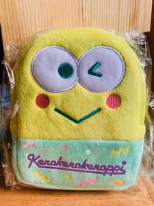 keroppi可爱大眼蛙可洛比青蛙全新背包形状毛绒收纳袋化妆袋挂袋