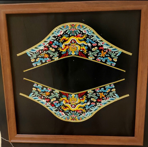 马蹄袖/装裱画/龙袍/吉服/清代官服/刺绣装饰画/官服补子/清朝