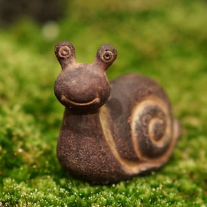 匠心坊搭配流水摆件迷你小蜗牛悠闲装饰工艺品创意小礼物摆件