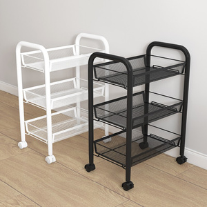 ikea宜家厨房小推车置物架落地多层多功能移动菜篮子储物架夹缝蔬