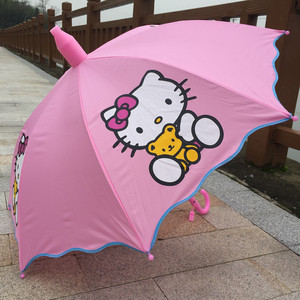 k宝宝小击生遮阳伞儿童伞防学y布碰水套公主长柄伞小孩半自动幼儿