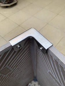 不锈钢十字玻璃夹子瓷砖固定夹鱼缸加固夹卡扣直角护支架种菜神器