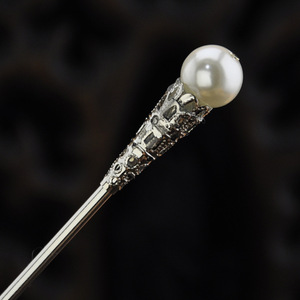 复古大珍珠古典长发簪子女款步摇盘发流苏民族风送女韩版