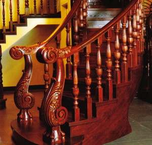 实木楼梯立柱扶手高档雕花起步大柱将军柱凤头柱盘龙柱龙头狮子头