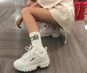 ins超火原宿bf韩版ulzzang运动鞋女街拍百搭厚底小白鞋学生跑步鞋