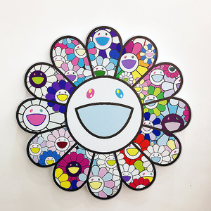 村上隆太阳花笑脸灯网红潮流家居装饰灯客厅卧室拍照背景生日礼物