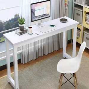 一米高电脑工作台长方形桌子宽35/45/55靠墙窄桌90高四人位办工桌
