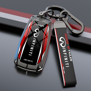 英菲尼迪q50l钥匙套qx50二代q70l改装车标qx60用品配件装饰壳扣包