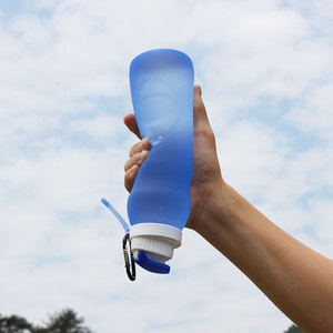 硅胶水杯便携折叠杯子女软水壶夏季旅行外带学生户外运动男生直饮