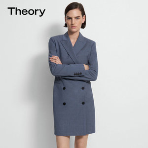 [Good Wool]Theory 女装 羊毛混纺修身西装连衣裙 H0701614
