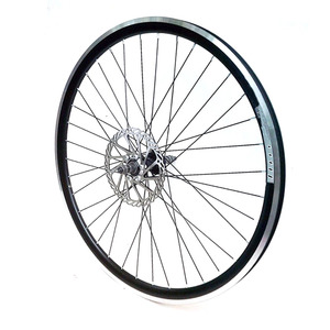 自行车车圈山地车后轮轮圈26寸轮组单车轮毂钢圈刀圈车轱辘v碟刹