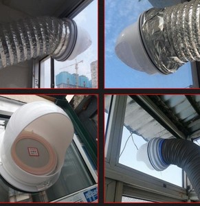 回流浴霸口厕所防反烟管浴霸排气管止逆阀防油连接配件软管窗户孔