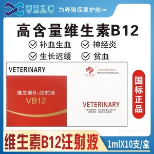 兽用维生素B12注射液猪马牛羊狗狗猫咪贫血针剂神经炎Vb12注射剂