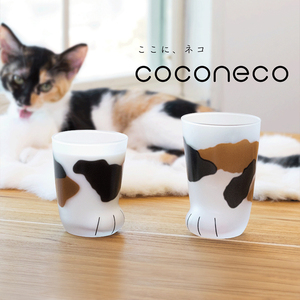 ADERIA日本石冢硝子猫爪杯水杯创意牛奶玻璃杯猫咪可爱女日式送礼