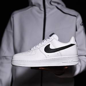 nike air force1空军一号纯白黑勾af1小星星休闲板鞋男aa4083-103