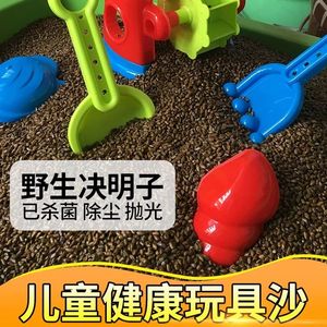决明子玩具沙塑料沙雪花沙彩石玩具沙宝宝家用儿童乐园游乐场专用