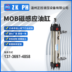 MOB50X50-S-K带磁性液压油缸带开关/不锈钢缸筒/质保一年内孔珩磨