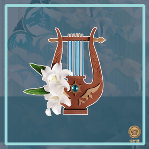 【铁炉堡】原神 风色诗人  风神 温迪 cos道具武器 琴 竖琴