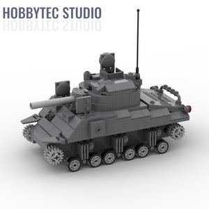 lego 乐高 二战美国 m4谢尔曼 坦克 415pcs io pdf「设计图纸」