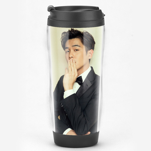 张若昀唐艺昕明星周边定制粉丝同款来图双层隔热水杯子马克杯送人