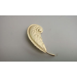 珍珠胸针兔子复古金色埃及图纹羽毛小天使浮雕别针金色q版羽毛7.