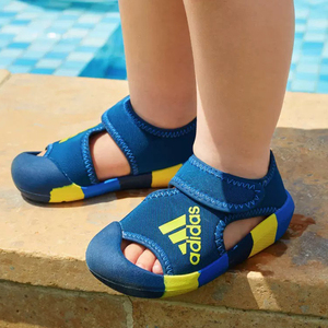阿迪达斯童鞋adidas男女婴童小童软底学步鞋儿童魔术贴沙滩凉鞋子