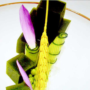 新款盘饰装饰品麦穗酒店凉菜意境菜盘头点缀金麦穗原色干麦穗