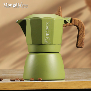 Mongdio摩卡壶双阀三代煮咖啡壶家用小型摩卡咖啡壶意式咖啡机器