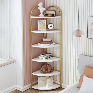客厅角柜卧室墙角柜三角形储物架拐角圆弧架三角柜厨房转角置物架