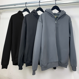 yeezy season6 kanye侃爷美式秋冬宽松加绒拉链开衫连帽卫衣外套