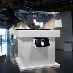 360度全息投影展示柜展厅互动3d全息成像展柜金字塔展示定制玻璃